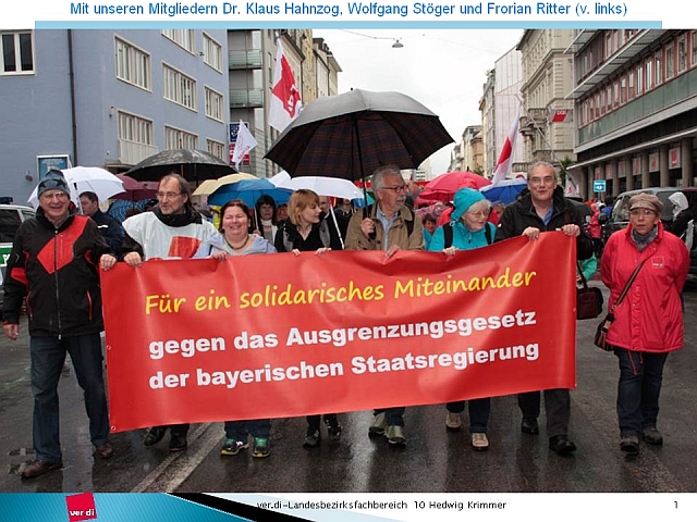 Beitragsbild Breites Bündnis demonstriert gegen das bayerische Integrationsgesetz