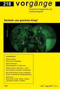 vorgänge 218: Rückkehr zum gerechten Krieg? (PDF-VERSION)