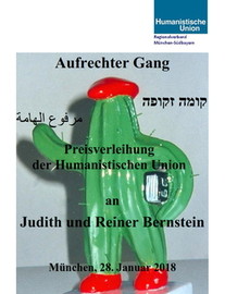 Beitragsbild Dokumentation der Verleihung des Preises „Aufrechter Gang“ an Judith & Reiner Bernstein