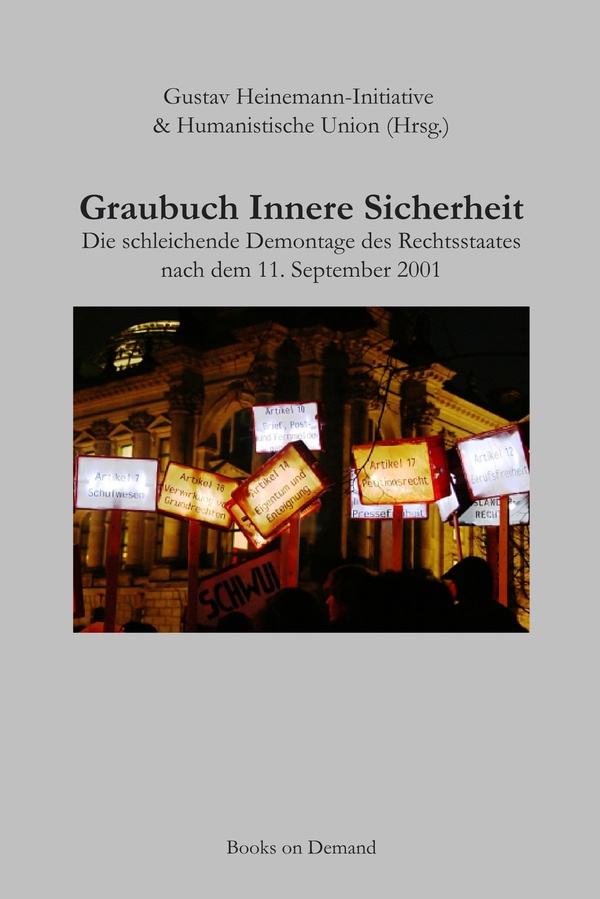 Beitragsbild Graubuch Innere Sicherheit: Die schleichende Demontage des Rechtsstaates nach dem 11. September 2001