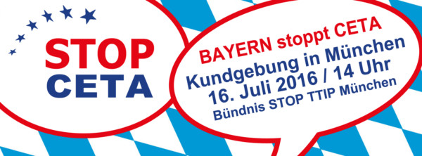 Kundgebung „Bayern stoppt CETA“