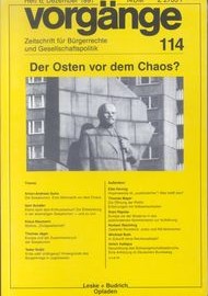 Beitragsbild vorgänge Nr. 114 (Heft 6/1991) Der Osten vor dem Chaos?