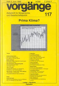 vorgänge Nr. 117 (Heft 3/1992) Prima Klima?