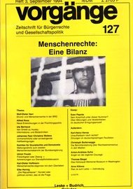 Beitragsbild vorgänge Nr. 127 (Heft 3/1994) Menschenrechte: Eine Bilanz