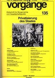 Beitragsbild vorgänge Nr. 135 (Heft 3/1996) Privatisierung des Staates