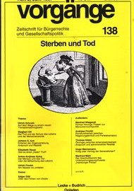 Beitragsbild vorgänge Nr. 138 (Heft 2/1997) Sterben und Tod