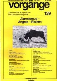 Beitragsbild vorgänge Nr. 139 (Heft 3/1997) Alarmismus - Ängste - Risiken