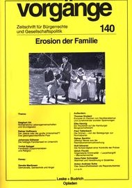 Beitragsbild vorgänge Nr. 140 (Heft 4/1997) Erosion der Familie