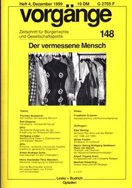 Beitragsbild vorgänge Nr. 148 (Heft 4/1999) Der vermessene Mensch