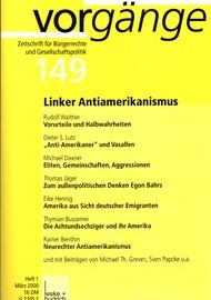 Beitragsbild vorgänge Nr. 149 ( Heft 1/2000) Linker Antiamerikanismus
