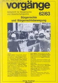 Beitragsbild vorgänge Nr. 62/63 (Heft 2-3/1983) Bürgerrechte und Bürgerrechtsbewegung