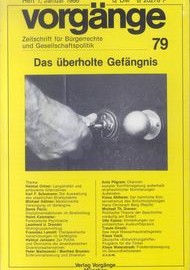 Beitragsbild vorgänge Nr. 79 (Heft 1/1986) Das überholte Gefängnis