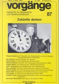 Beitragsbild vorgänge Nr. 87 (Heft 3/1987) Zukünfte denken
