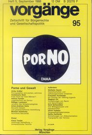 vorgänge Nr. 95 (Heft 5/1988) Porno