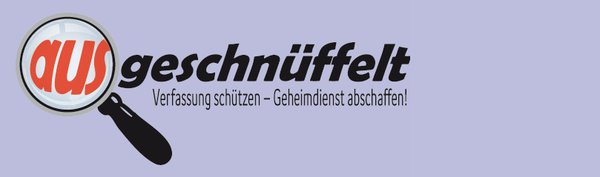Kundgebung und Bildaktion gegen geplante Straffreiheit von V-Leuten vor dem Bundestag