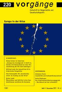 vorgänge 220: Europa in der Krise (PRINT) 