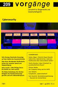 vorgänge 209: Cybersecurity (PDF-Version) 