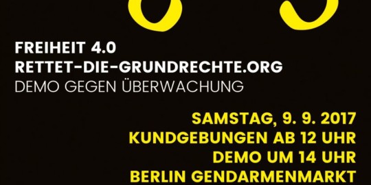 Beitragsbild Datenschutz-Demonstration am 9.9.2017 in Berlin