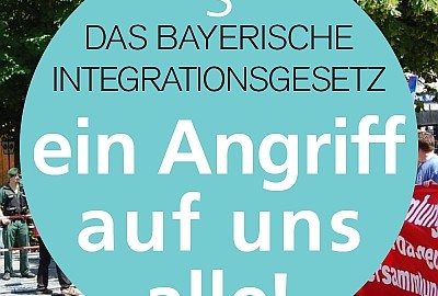 Beitragsbild Demonstration gegen das geplante Bayerisches Integrationsgesetz
