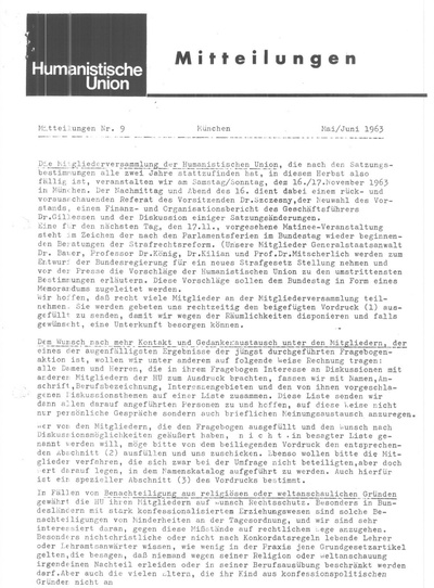 Beitragsbild Mitteilungen Nr. 9 (Heft 3/1963)
