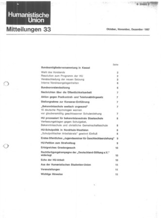 Mitteilungen Nr. 33 (Heft 4/1967)