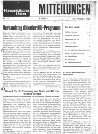 Mitteilungen Nr. 36 (Heft 3/1968)