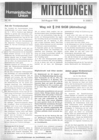 Mitteilungen Nr. 43 (Heft 3/1970)