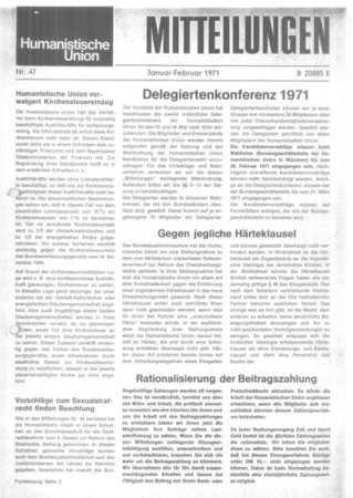 Mitteilungen Nr. 47 (Heft 1/1971)