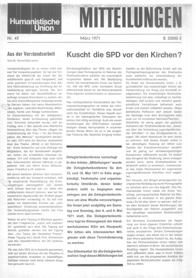 Beitragsbild Mitteilungen Nr. 48 (Heft 2/1971)