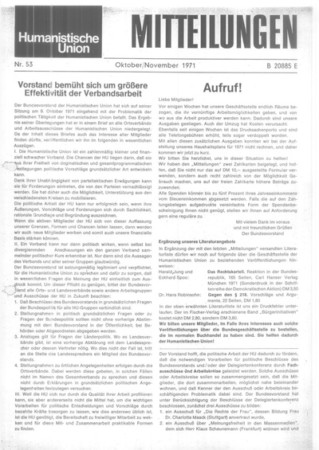 Mitteilungen Nr. 53 (Heft 7/1971)