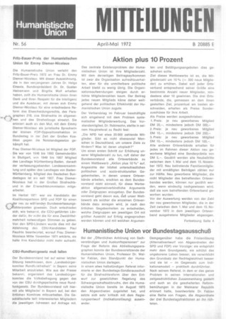 Mitteilungen Nr. 56 (Heft 2/1972)