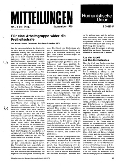 Beitragsbild Mitteilungen Nr. 72 (Heft 3/1975)