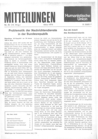 Mitteilungen Nr. 82 (Heft 1/1978)