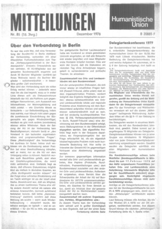 Mitteilungen Nr. 85 (Heft 4/1978)