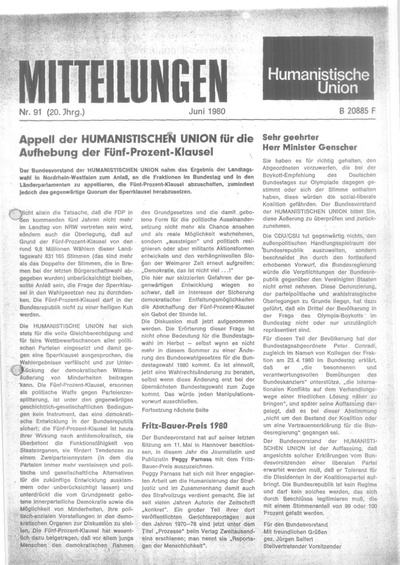 Beitragsbild Mitteilungen Nr. 91 (Heft 2/1980)