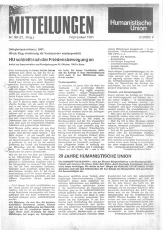 Mitteilungen Nr. 96 (Heft 3/1981)