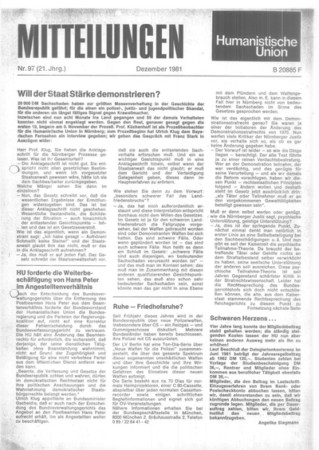 Mitteilungen Nr. 97 (Heft 4/1981)