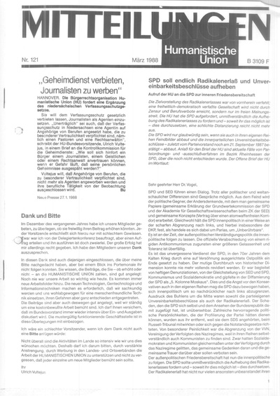 Beitragsbild Mitteilungen Nr. 121 (Heft 1/1988)