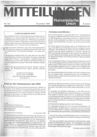 Mitteilungen Nr. 128 (Heft 4/1989)