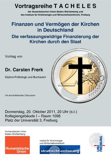 Beitragsbild Finanzen und Vermögen der Kirchen in Deutschland  Die verfassungswidrige Finanzierung der Kirchen durch den Staat