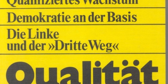 Beitragsbild vorgänge Nr. 4 (Heft 4/1973) Qualität des Lebens