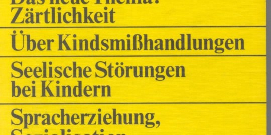 Beitragsbild vorgänge Nr. 5 (Heft 5/1973) Erziehung zur Erziehung (2)