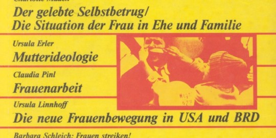 Beitragsbild vorgänge Nr. 8 (Heft 2/1974) Women's Lib in der Bundesrepublik