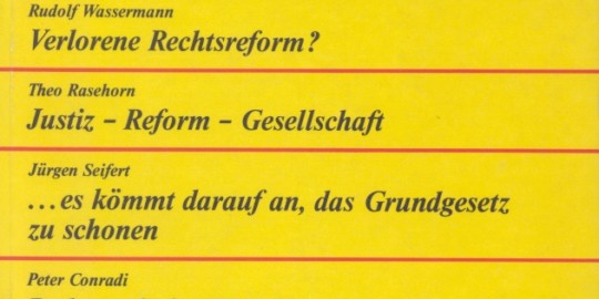 Beitragsbild vorgänge Nr. 12 (Heft 6/1974): Rechtsformen in der Bundesrepublik