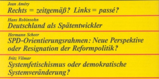 Beitragsbild vorgänge Nr. 15 (Heft 3/1975) Neue Linke - Neue Rechte
