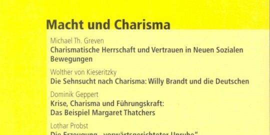 Beitragsbild vorgänge Nr. 160 (Heft 4/2002) Macht und Charisma