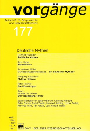 vorgänge Nr. 177 (Heft 1/2007) Deutsche Mythen