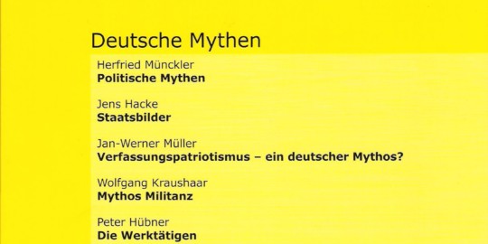 Beitragsbild vorgänge Nr. 177 (Heft 1/2007) Deutsche Mythen