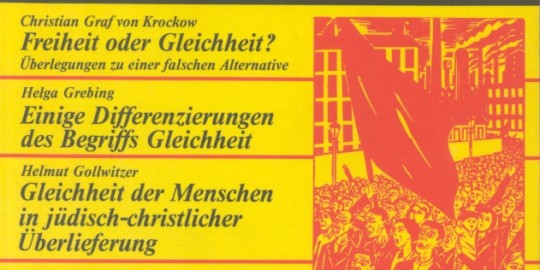 Beitragsbild vorgänge Nr. 20 (Heft 2/1976) Gleichheit ein deutsches Tabu