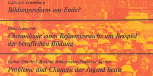 Beitragsbild vorgänge Nr. 23 (Heft 5/1976) Jugend Schule und Beruf